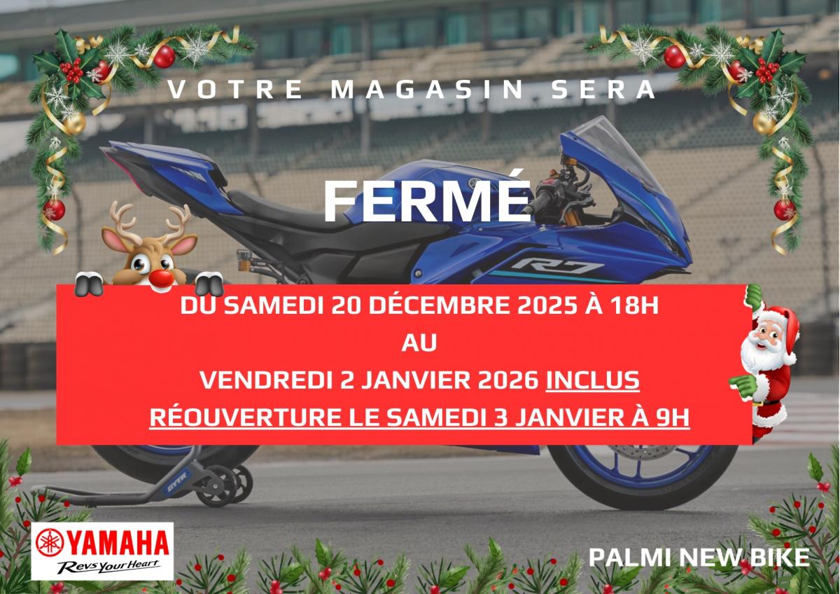 Fermeture pour les fêtes,  votre concession recharge ses batteries !